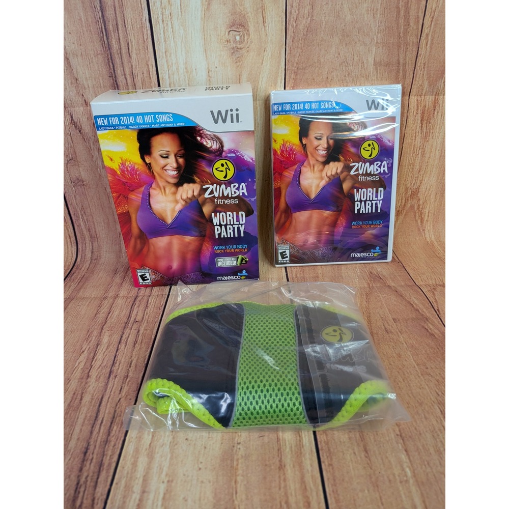 Zumba Fitness World Party Nintendo Wii Game with Official Fitness Belt